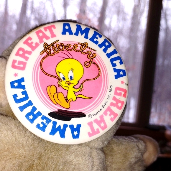 βοΈ TWEETY Vintage 1993 Looney Tune  Bugs Bunny Large FABRIC TOTE BAG - Picture 12 of 16